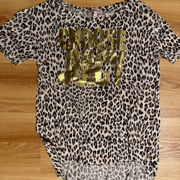Vintage Leopard Print Juicy Couture Tee - Picture 1 of 2